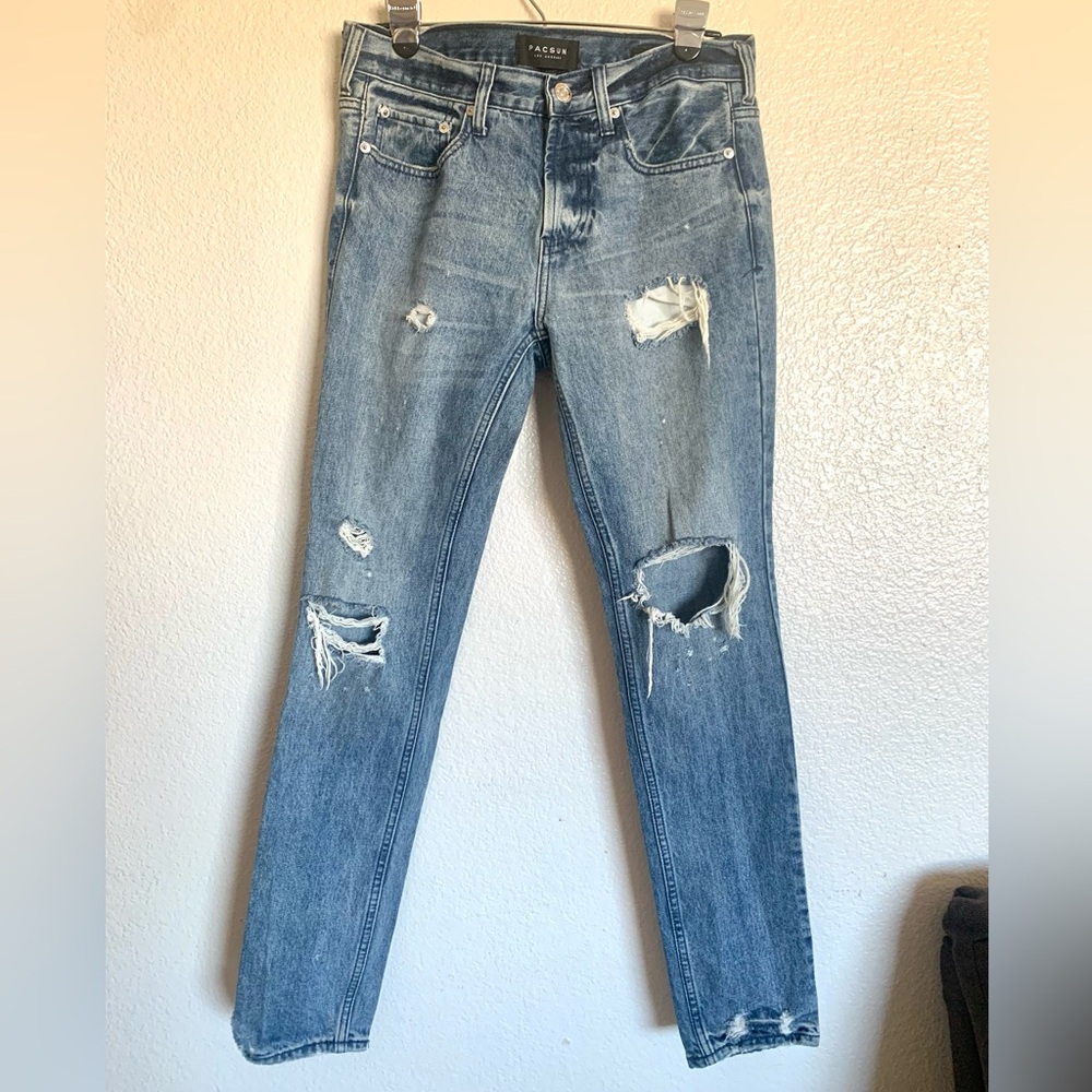 PACSUN Distressed Blue Women's Jeans